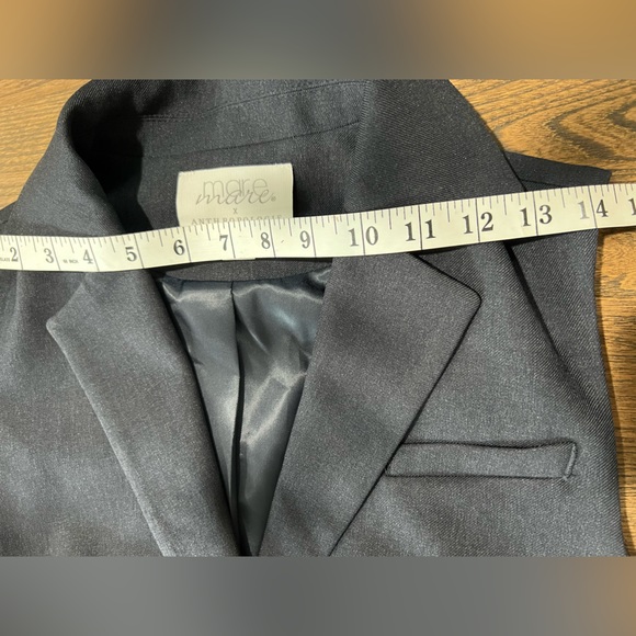 MARE MARE X ANTHROPOLOGIE Navy Long VEST Size XS - Picture 16 of 16